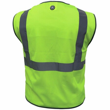 Ge Green Safety Vest W/Reflective Tape -2 POCKET 2XL GV076G2XL